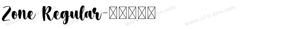 Zone Regular字体转换
